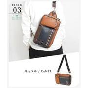 TMPI-03CM [メデン PU LEATHER 3wayボディバッグ キャメル]