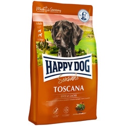 ハッピードッグ トスカーナ （鴨肉＆サーモン） ウェイトケア 1kg [ドッグフード-ドライ]