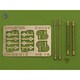 AM-32-013 1/32 WWII ドイツ MG15航空機関銃 エッチングパーツ製照準器付 2本入 [プラモデル用パーツ]