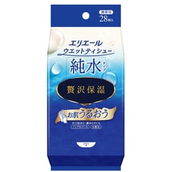 エリエールウエットティシュー 純水タイプ 贅沢保湿 携帯用 28枚