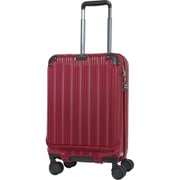 スーツケース フロントオープンタイプ 旅行日数目安:3~4泊 38L TSAロック搭載 機内持ち込み可 サスペンション付きキャスター搭載 TC-0853-49 レッド