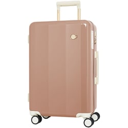 ストッパー機能付きスーツケース 旅行日数目安：4～5泊 45L TSAロック搭載 HINOMOTO製キャスター搭載 TE-0826-55 モカ