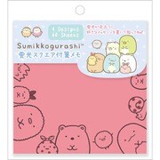 キャラクターグッズ MH17604 すみっコぐらし 蛍光スクエア付箋メモ