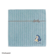 43-0040100B [モフサンド MSおすわり 25cm×25cm ブルー タオルハンカチ]