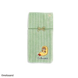 モフサンド MSおすわり 12.5cm×24.5cm グリーン ロングポシェチーフ 43-0040120G