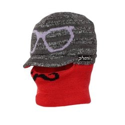 Color glasses Junior Knit Hat ESB23HW83 BLACK [スキー キャップ キッズ]