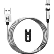 スマホ充電ケーブル Lightning 1m シルバー PR-L010S