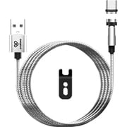 スマホ充電ケーブル Type-C 1m シルバー PR-C010S