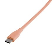 やわらかシリコンケーブル PD対応 Type-C to Type-C 1.0m ピンク ZUH-CCPD210P