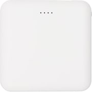 5000mAh スリムモバイルバッテリー USB Type-C入出力対応 ホワイト QTC-0505WH