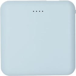 5000mAh スリムモバイルバッテリー USB Type-C入出力対応 ブルー QTC-0505BL