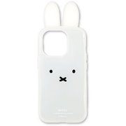MF-451WH [iPhone 15 Pro用 フレーム IIIIfit Clear ケース（イーフィット クリアケース） ミッフィー フェイス]