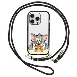 TMJ-205A [iPhone 15 Pro用 IIIIfitループケース トムとジェリー サンドイッチ]