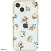 MOFU-23B [iPhone 15/14用 IIIIfit Clear ケース（イーフィットクリアケース） mofusand ジンベイザメにゃん]