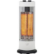 ダブルカーボンヒーター 900W 首振り機能 2段階 OFFタイマー付き パールホワイト ACH-742