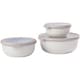 Cirqula 3pcs Set Low NORDIC WHITE保存容器（丸型）NW 5703061NW