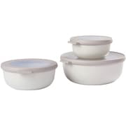 Cirqula 3pcs Set Low NORDIC WHITE保存容器(丸型)NW 5703061NW