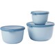 Cirqula 3pcs Set High NORDIC BLUE保存容器（丸型）NB 5703062NB