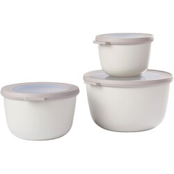 Cirqula 3pcs Set High NORDIC WHITE保存容器（丸型）NW 5703062NW