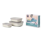 Cirqula Rectangular 3set Low NORDIC WHITE保存容器（角型）NW 5703106NW