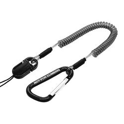 RCSTWC01BK [ワイヤー入りコイルストラップ カラビナ付き BK]