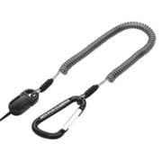 RCSTWC02BK [ワイヤー入りコイルストラップ カラビナ付き ロング BK]
