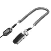 RCSTWM02BK [ワイヤー入りコイルストラップ メタルクリップ ロング BK]