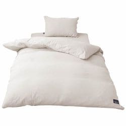 掛けふとんカバー 綿100％ アイボリー シングルロング（約150×210cm） 先染め洗いざらしでやわらか オールシーズン使える 丸洗いOK HP24030-07