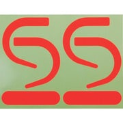 SAS2-R [フック用蛍光ステッカー 蛍光赤（2組セット）]