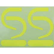 SAS2-Y [フック用蛍光ステッカー 蛍光黄（2組セット）]