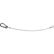 SCWSF100-30 [オールステンレスワイヤカットロープ両端ワッパ+片側スナップフック付 1.0Φ×300mm]