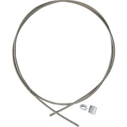 ステンレスワイヤカットロープ+スリーブ付 2.5パイΦ×5000mm（アルミスリーブ2個付 ） SRCWS2.5X5M
