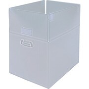 TDPM-B3-5TM [ダンボールプラスチックケースマジックテープ付 5枚セット B3サイズ 取っ手穴あき 半透明]