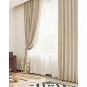 既成カーテン(幅100cm×丈180cm) 形状安定 遮光1級カーテン タッセル付き 2枚組 OP6712 W100×H180 2P