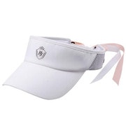 SV4320 [バイザー MAJESTY Ladies’ Ribbon Sun Visor マジェスティ レディース リボン サンバイザー ホワイト]
