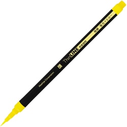 カラー筆ペン 極細毛筆 彩 ThinLINE neon 蛍光イエロー TLN-03