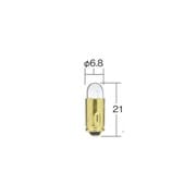 6V1.5W 口金BA7s（サシ込式） ガラス球T6.5 光色クリア （1ケース10個入リ） 1173