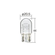 12V21W 口金WX3×16d ガラス球T20 光色クリア （1ケース10個入リ） 1881