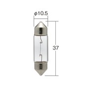 2357 [24V8W 口金S8.5/8.5 ガラス球T10×37 光色クリア （1ケース10個入リ）]