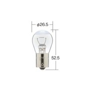 12V35W  口金BA15s ガラス球S25 光色クリア  （1ケース10個入リ） 4577