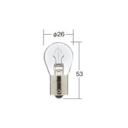 24V 25W  口金BA15s ガラス球S25 光色アンバー  （1ケース10個入リ） 4610A
