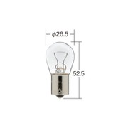 24V 20W  口金BA15s ガラス球S25 光色クリア  （1ケース10個入リ） 4615