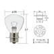 12V 35W 口金P15s-30 ガラス球RP35 光色クリア  （1ケース10個入リ） 8321