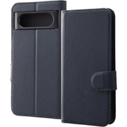 RT-GP8ELC1/DN [Google Pixel 8用 Like standard 耐衝撃 手帳型レザーケース シンプル マグネット ダークネイビー]