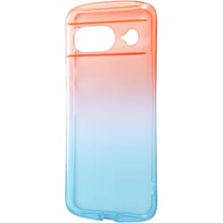 IN-GP8TC12/RAM [Google Pixel 8用 耐衝撃 TPUソフトケース グラデーション GREA レッド/ブルー]