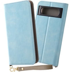IN-GP8DML1/A [Google Pixel 8用 耐衝撃 手帳型レザーケース Raffine ブルー]