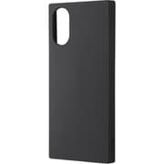 IN-RXP5M5TK1/B [Xperia 5 V（SO-53D/SOG12）用 耐衝撃 ソフトケース KAKU マット ブラック]