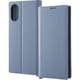 IN-RXP5M5TBC9/AGR [Xperia 5 V（SO-53D/SOG12）用 耐衝撃 手帳型レザーケース KAKU Durable ブルー/ライトグレー]