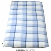 HP33031-72 [敷きふとんカバー 綿100％ チェック柄 ネイビー シングルロング（約105×215cm） 先染め洗いざらしでやわらか オールシーズン使える 丸洗いOK]