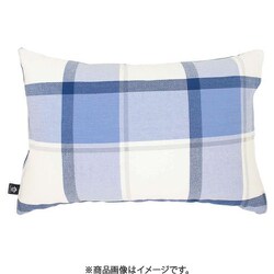 枕カバー 綿100％ チェック柄 ネイビー 43×63cm枕用 先染め洗いざらしでやわらか オールシーズン使える 丸洗いOK HP61031-72